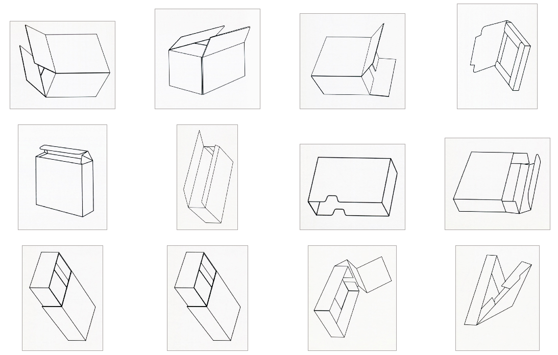folded boxes group